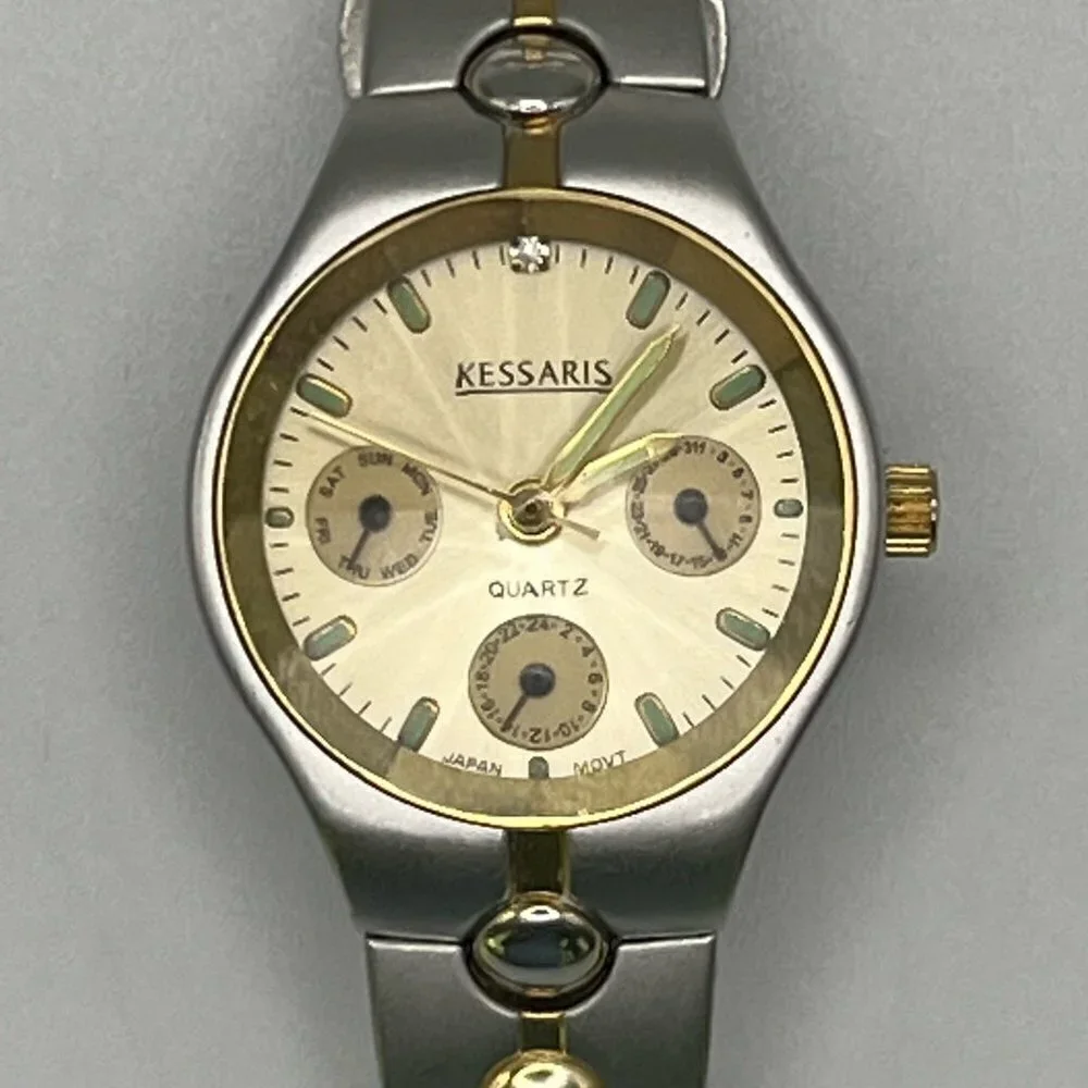 Kessaris Gold and Silver Ladies Watch Working
